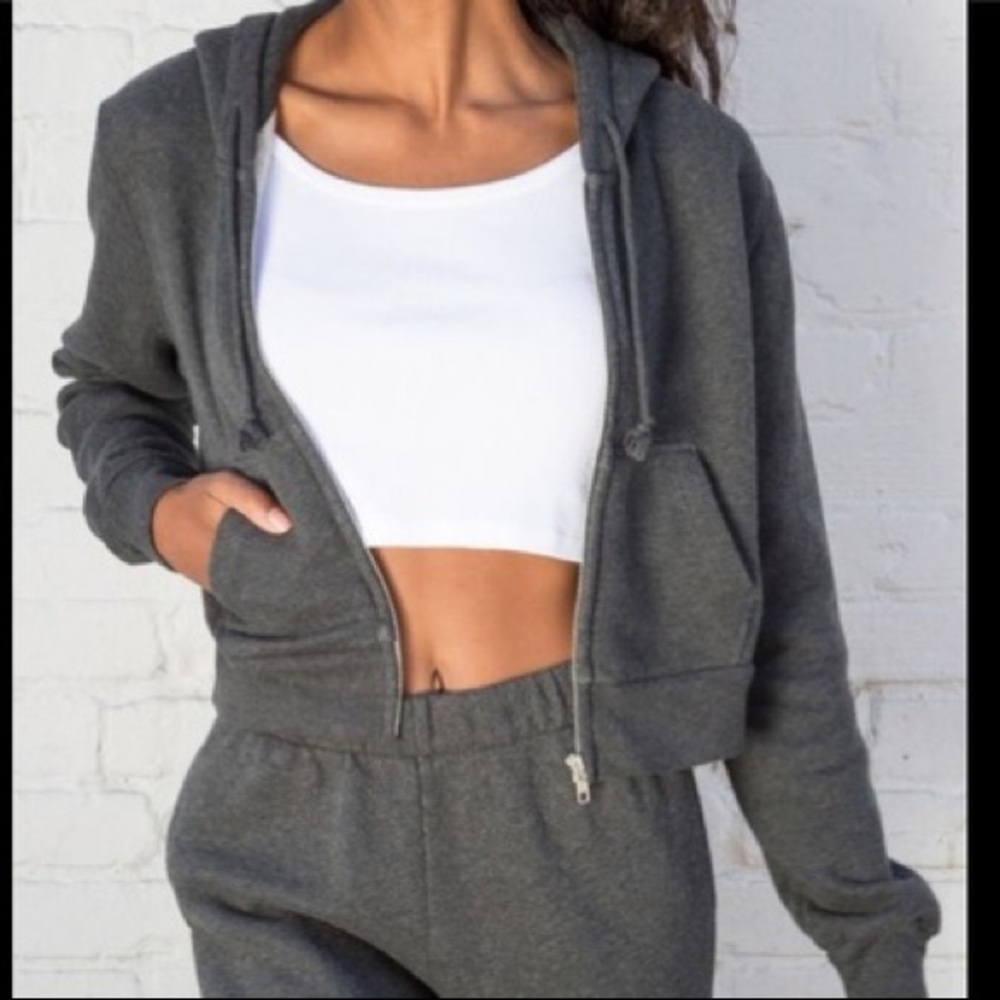 Brandy Melville cropped hoodie